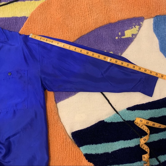 Blue Silk top - Picture 7 of 8